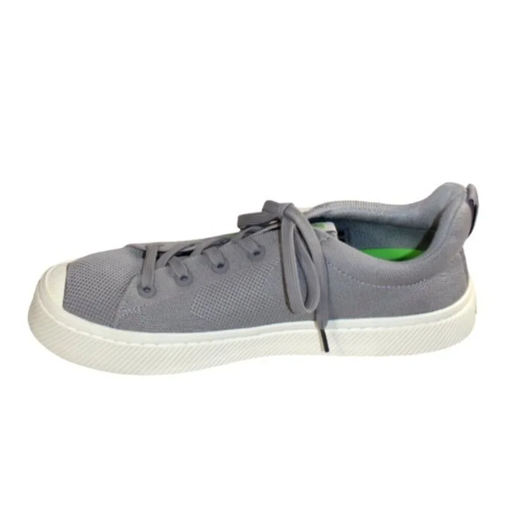 Cariuma Conscious Gray Canvas Low Profile Lace-Up Size 10